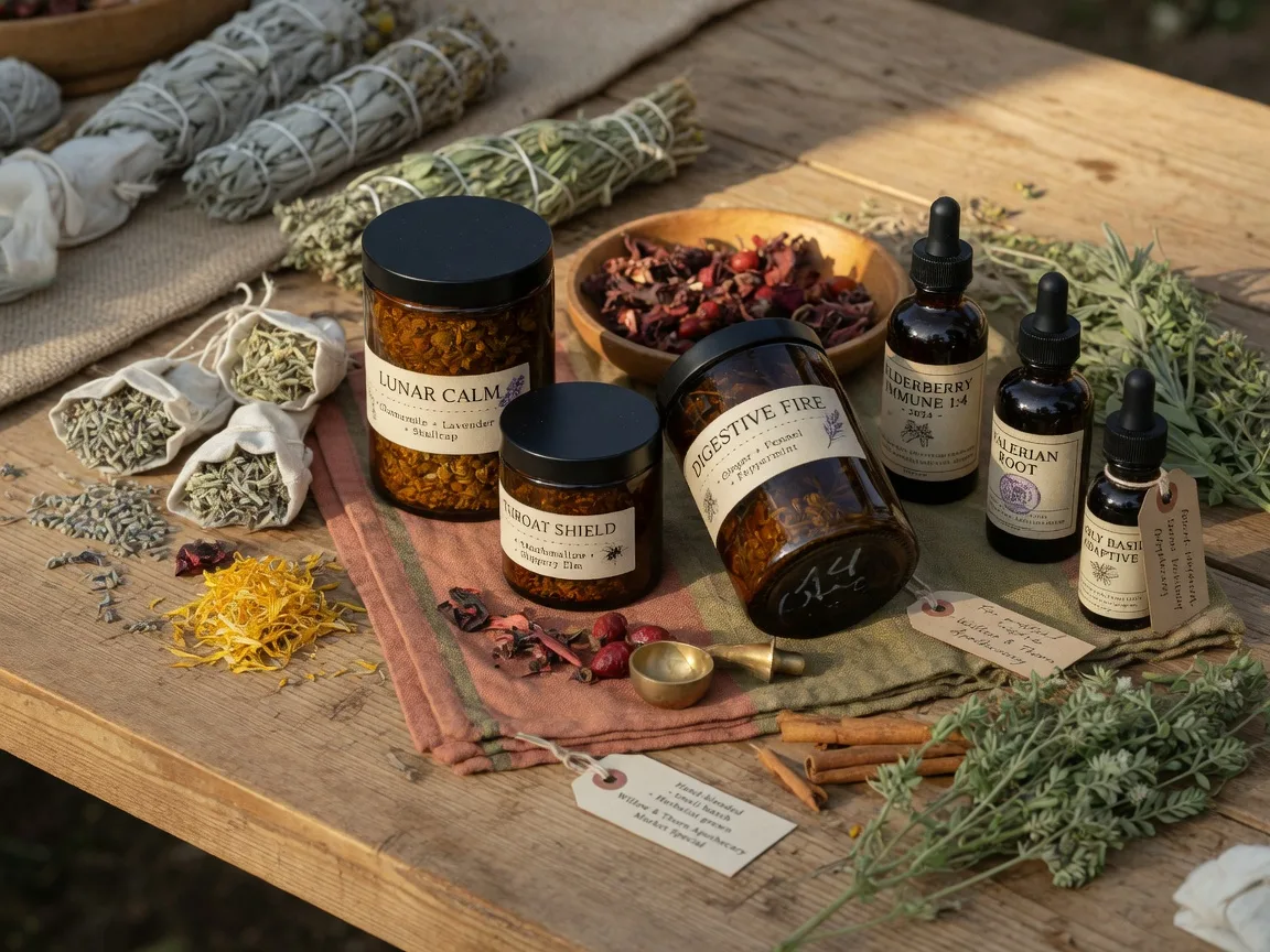Tea Blends & Tallow Lotions by Bluegrass Botanicals