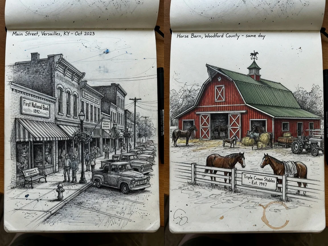 Skyline Sketches KY — Art at Bourbon Ridge